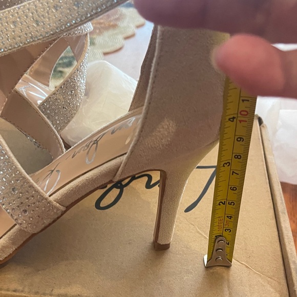 London Rag Rhinestone Heels zip back - Picture 6 of 6